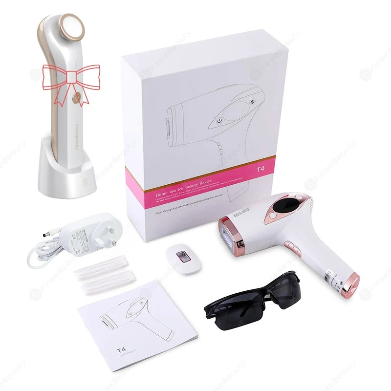 Dropshipping Laser Hair Removal Device with Ice Cool Painless IPL Laser Hair Removal at Home