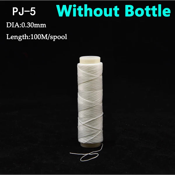 1pc PJ1/2/3/4/5/7 High Tensile Polyester Bait Elastic Thread Spool Sea Fishing Accessories Tackle Invisible Fishing Bait Line