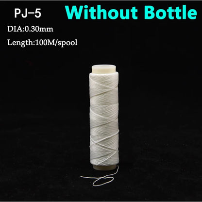 1pc PJ1/2/3/4/5/7 High Tensile Polyester Bait Elastic Thread Spool Sea Fishing Accessories Tackle Invisible Fishing Bait Line