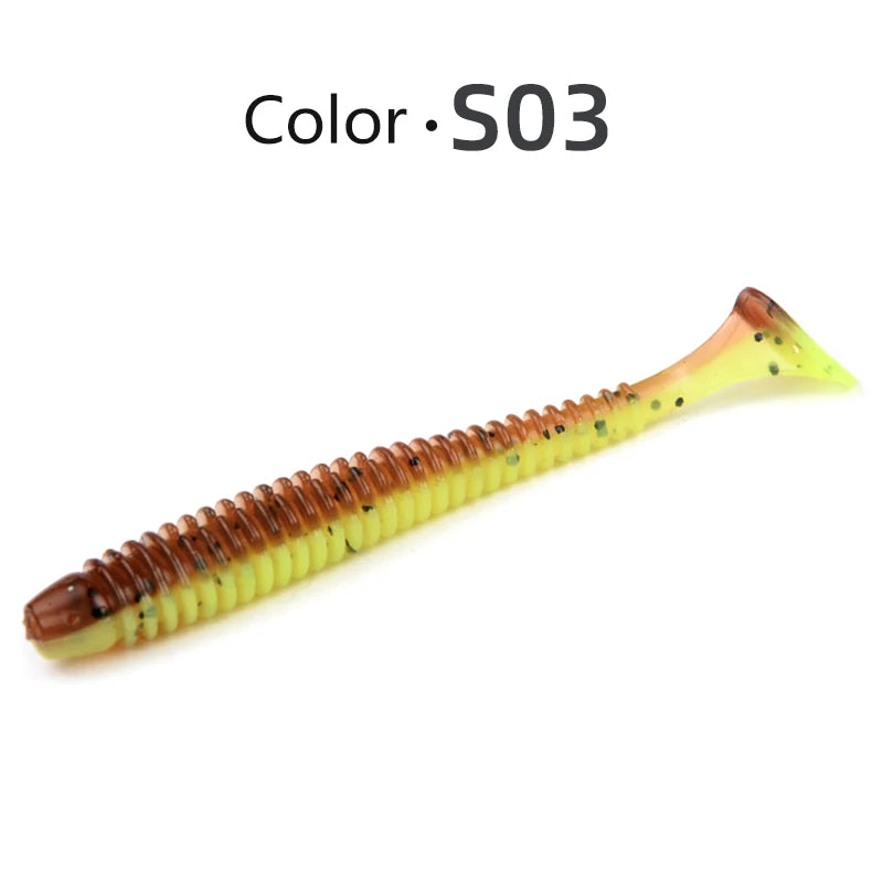 MEREDITH Swing Impact Fishing Baits 55mm 65mm 75mm Fishing Soft Lures Sea Fishing Leurre Souple Silicone Lures Bait