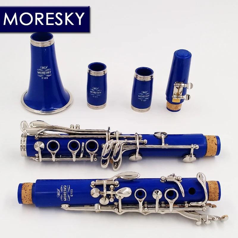 MORESKY Bb Clarinet 17 Key Sib Klarnet /ABS Body Material Clarinette