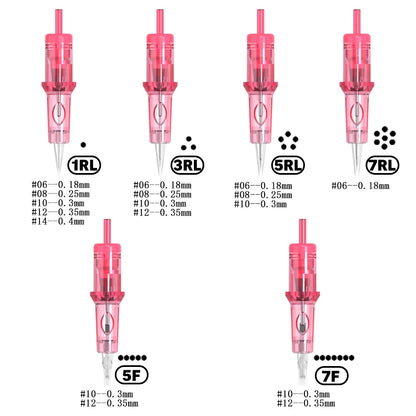 AMBITION Tattoo Cartridge Needles Micropigmentation Permanent Make-Up Eyebrows Eyeliner Lips Professional Microblading