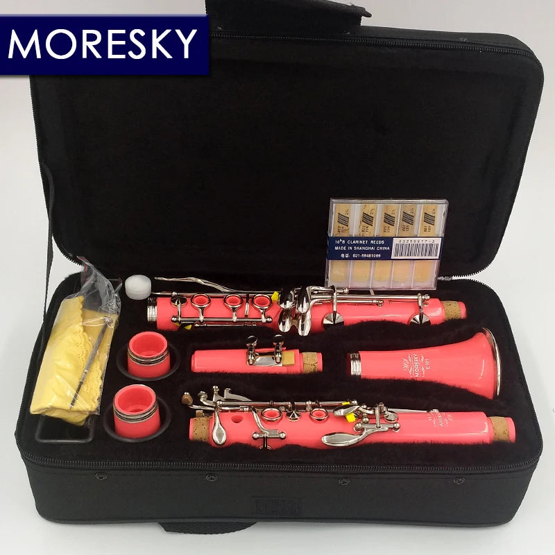 MORESKY Bb Clarinet 17 Key Sib Klarnet /ABS Body Material Clarinette