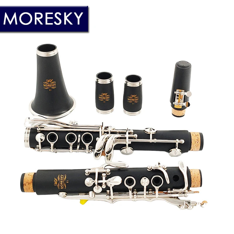 MORESKY Bb Clarinet 17 Key Sib Klarnet /ABS Body Material Clarinette