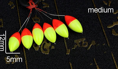 240pcs (40packs) Seven-star Float Mixed color Carp Fishing Float Accesories Pesca Fishing Buoys Large Medium Small Size FU017