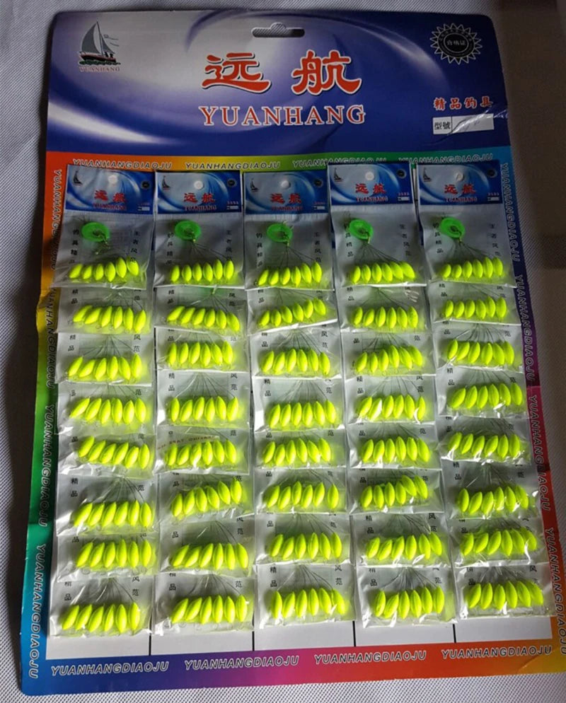 240pcs (40packs) Seven-star Float Mixed color Carp Fishing Float Accesories Pesca Fishing Buoys Large Medium Small Size FU017