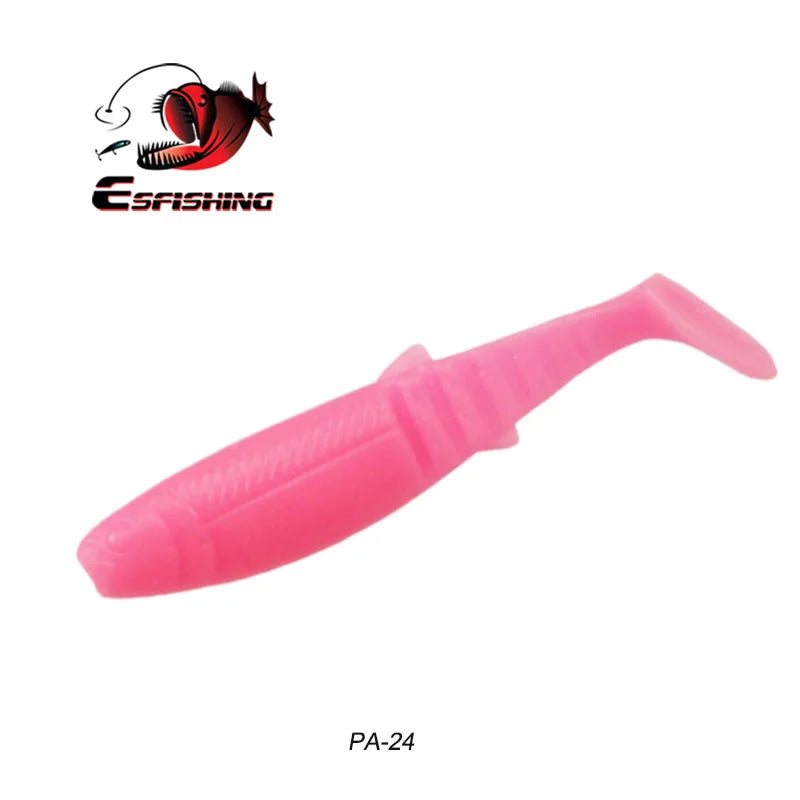 KESFISHING Cannibal 3",4” inch Bass Pesca Soft Silicone Bait Swimbait Shrimp Smell Isca Artificial Fishing Lure