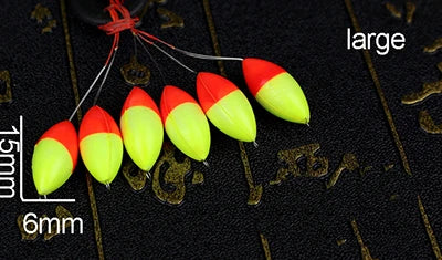 240pcs (40packs) Seven-star Float Mixed color Carp Fishing Float Accesories Pesca Fishing Buoys Large Medium Small Size FU017