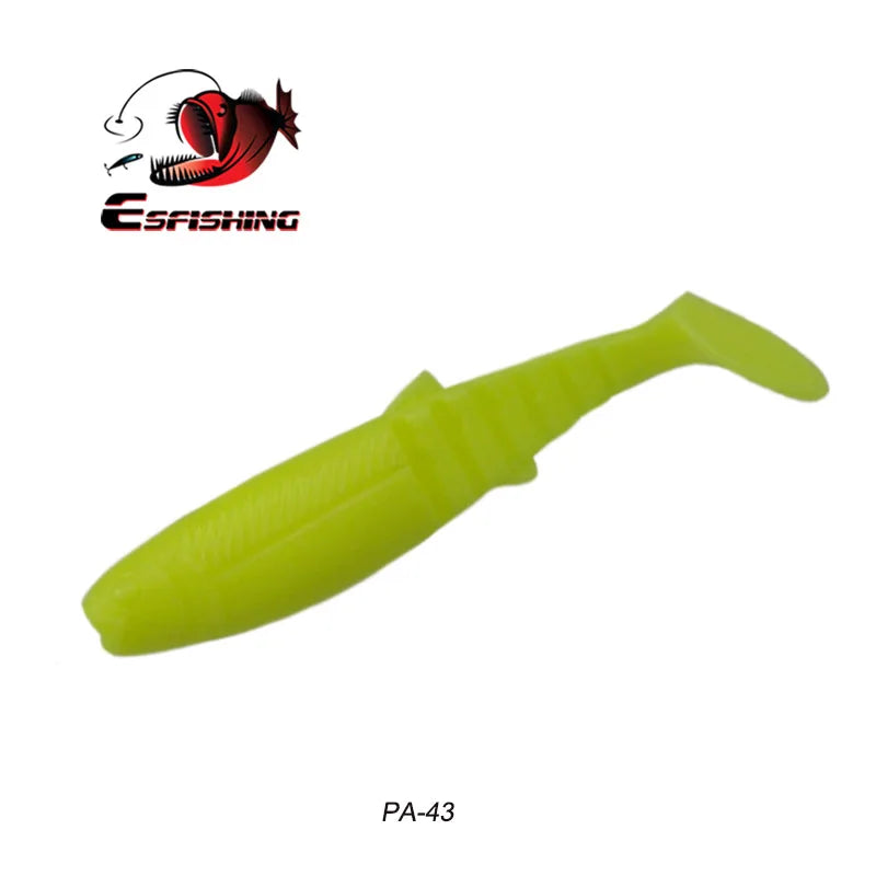 KESFISHING Cannibal 3",4” inch Bass Pesca Soft Silicone Bait Swimbait Shrimp Smell Isca Artificial Fishing Lure