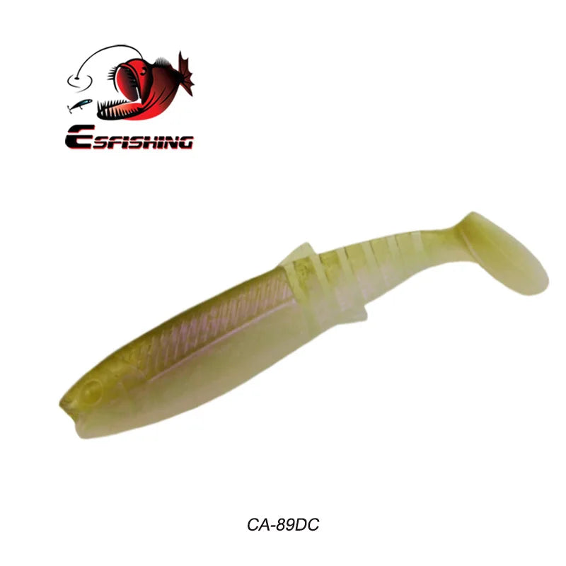 KESFISHING Cannibal 3",4” inch Bass Pesca Soft Silicone Bait Swimbait Shrimp Smell Isca Artificial Fishing Lure