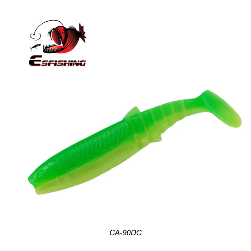 KESFISHING Cannibal 3",4” inch Bass Pesca Soft Silicone Bait Swimbait Shrimp Smell Isca Artificial Fishing Lure