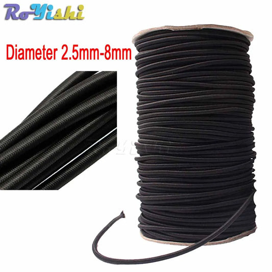 10 Meters Strong Elastic Rope Bungee Shock Cord Stretch String for DIY Jewelry Making Outdoor Project Tent Kayak Boat Backage