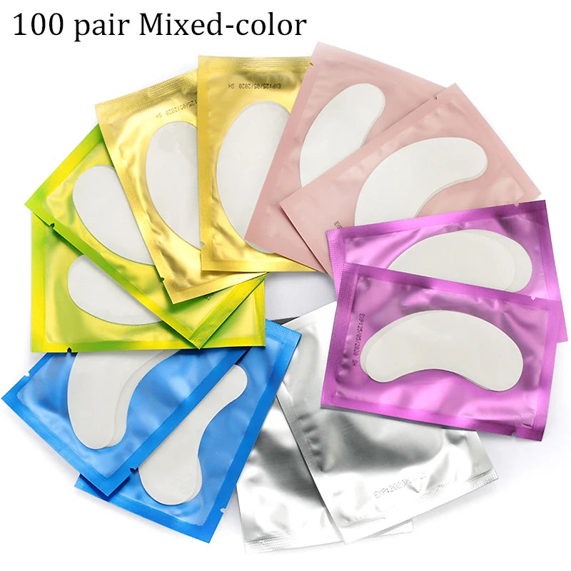 Paper Eye Patches for Eyelash Extension 50/100 Pairs Under Eye Pads Lash Extension Lashes accessories Eye Tips Make Up Tools