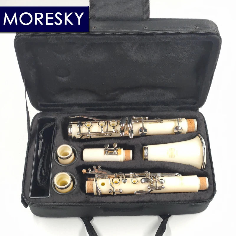 MORESKY Bb Clarinet 17 Key Sib Klarnet /ABS Body Material Clarinette