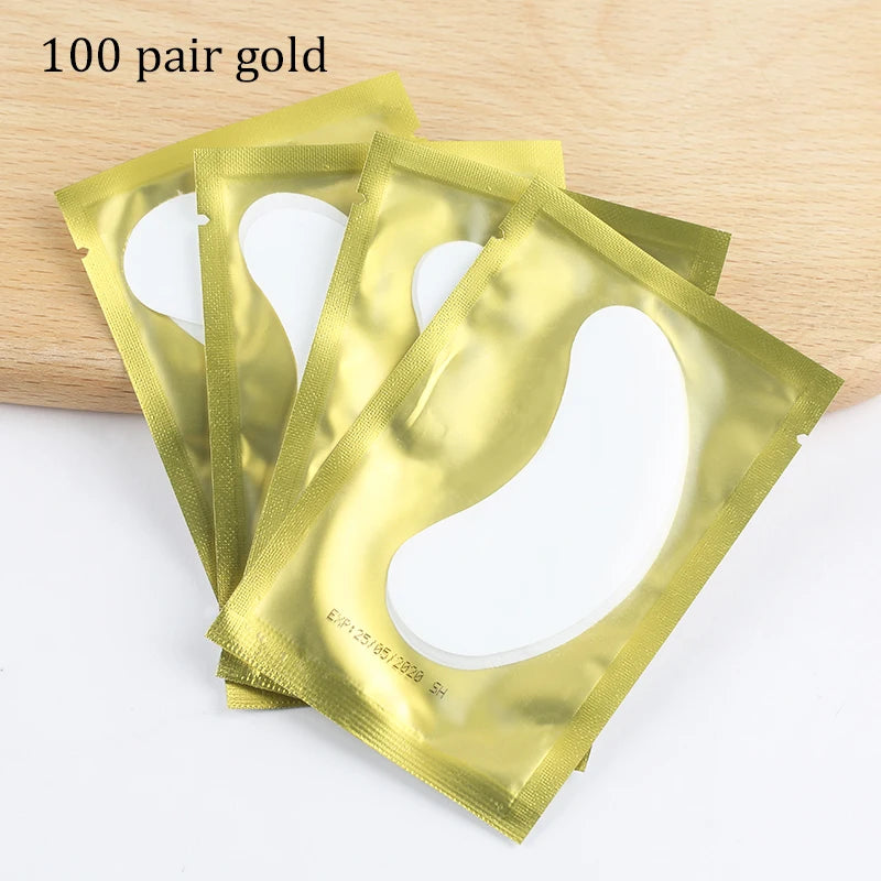 Paper Eye Patches for Eyelash Extension 50/100 Pairs Under Eye Pads Lash Extension Lashes accessories Eye Tips Make Up Tools