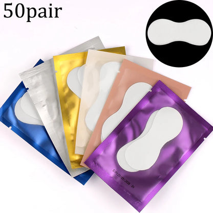 Paper Eye Patches for Eyelash Extension 50/100 Pairs Under Eye Pads Lash Extension Lashes accessories Eye Tips Make Up Tools