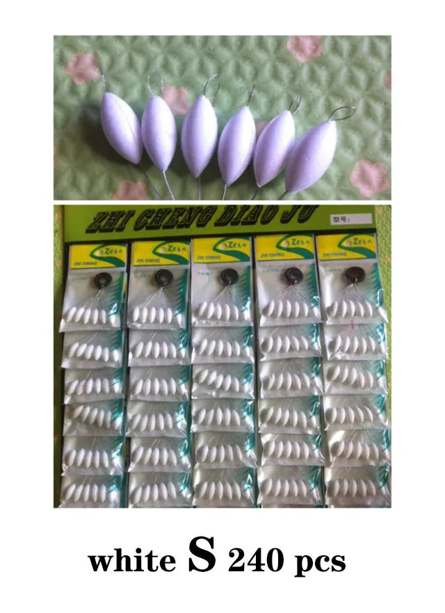 240pcs (40packs) Seven-star Float Mixed color Carp Fishing Float Accesories Pesca Fishing Buoys Large Medium Small Size FU017