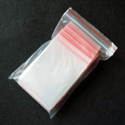 100pcs/pack Small Zip Lock Plastic Bag Reclosable Transparent Bag Shoe Bag Vacuum Bag Poly Clear Bags Thickness 0.05mm