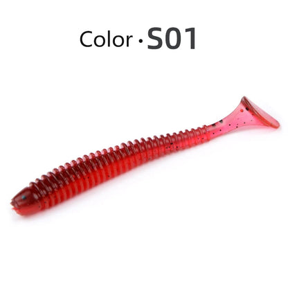 MEREDITH Swing Impact Fishing Baits 55mm 65mm 75mm Fishing Soft Lures Sea Fishing Leurre Souple Silicone Lures Bait