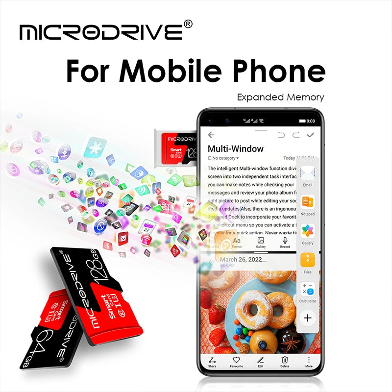 Flash Drive Card 256GB 128GB V10 Micro Memory Card 32GB 16GB 8GB TF Card 4K Class 10  64GB U3 Mini SD Card for Phone