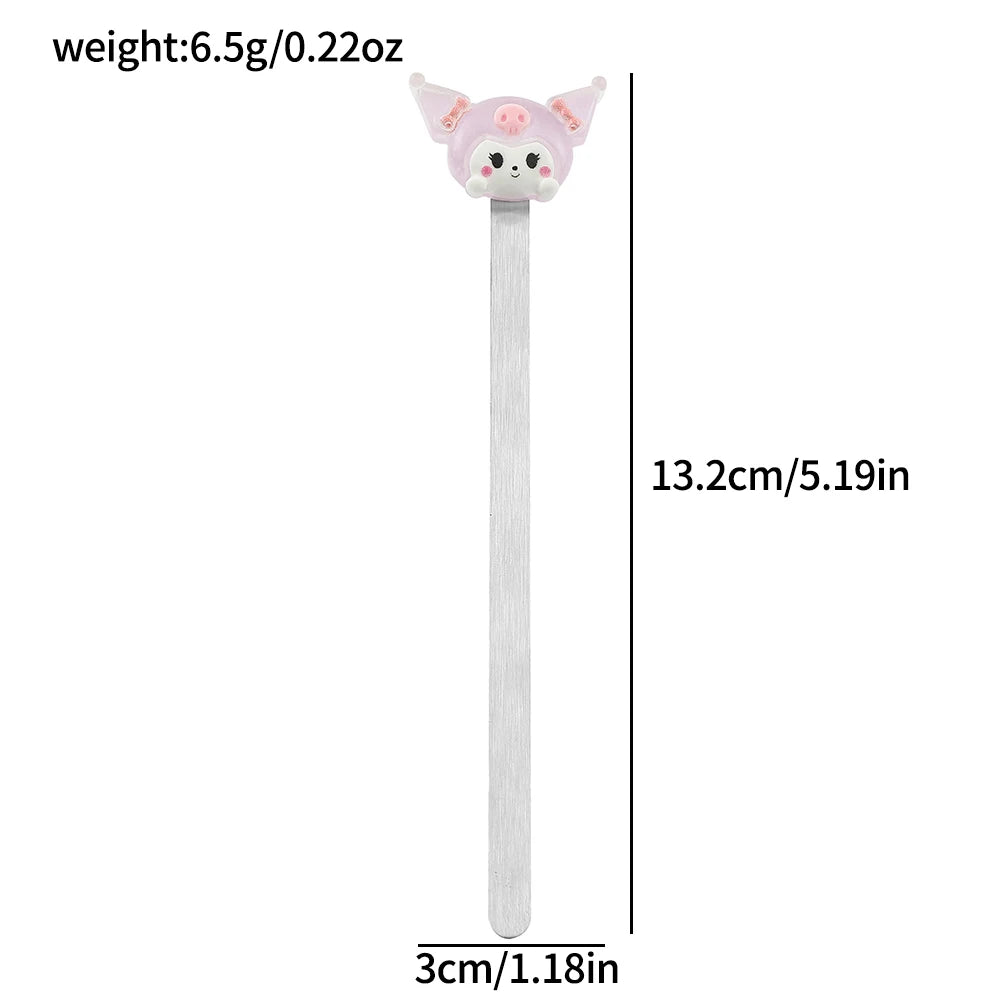 Sanrio Series Kuromi Bookmarks Cute Anime Metal Bookmarks Fans Collection Gift for Book Lovers Reading Marker Stationery