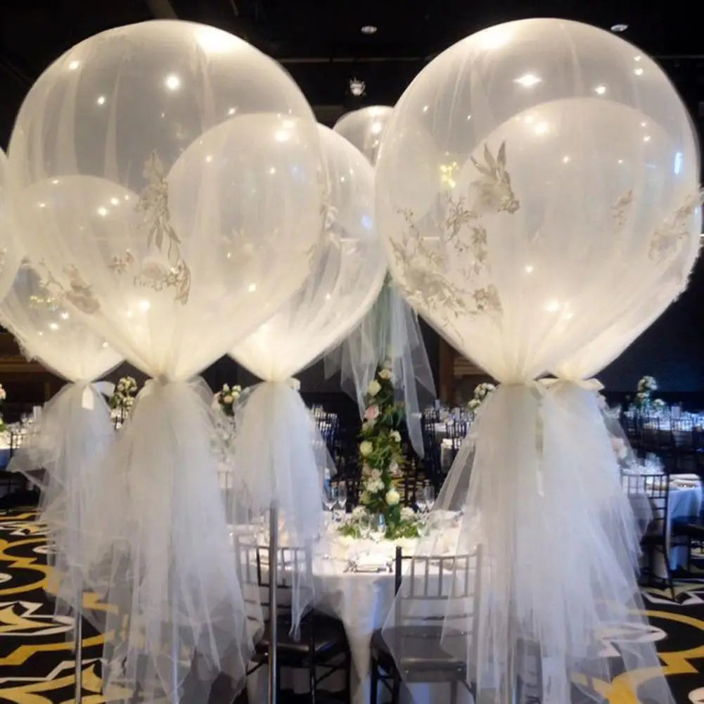 Latex Balloon Inflatable Harmless Romantic 36 Inch Wedding Decoration Transparent Balloon Air Balloon Long-lasting