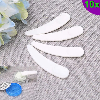 10pcs Mini Spatula Disposable Curved Scoops Facial Mask Eye Cream Makeup Stick Make Up Beauty Tool Accessories