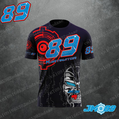 2024 New Motorcycle Race 89 Driver Jorge Martin Fan Men's Summer Sports and Leisure T-shirt