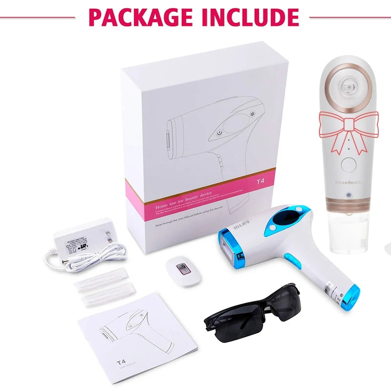 Dropshipping Laser Hair Removal Device with Ice Cool Painless IPL Laser Hair Removal at Home