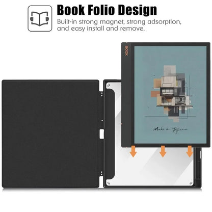 For Funda Onyx Boox Note Air 4 C 10.3" (2024) Flip Book Magnetic Case with Hard Acrylic Back Coque Slim Pencil Holder Cover