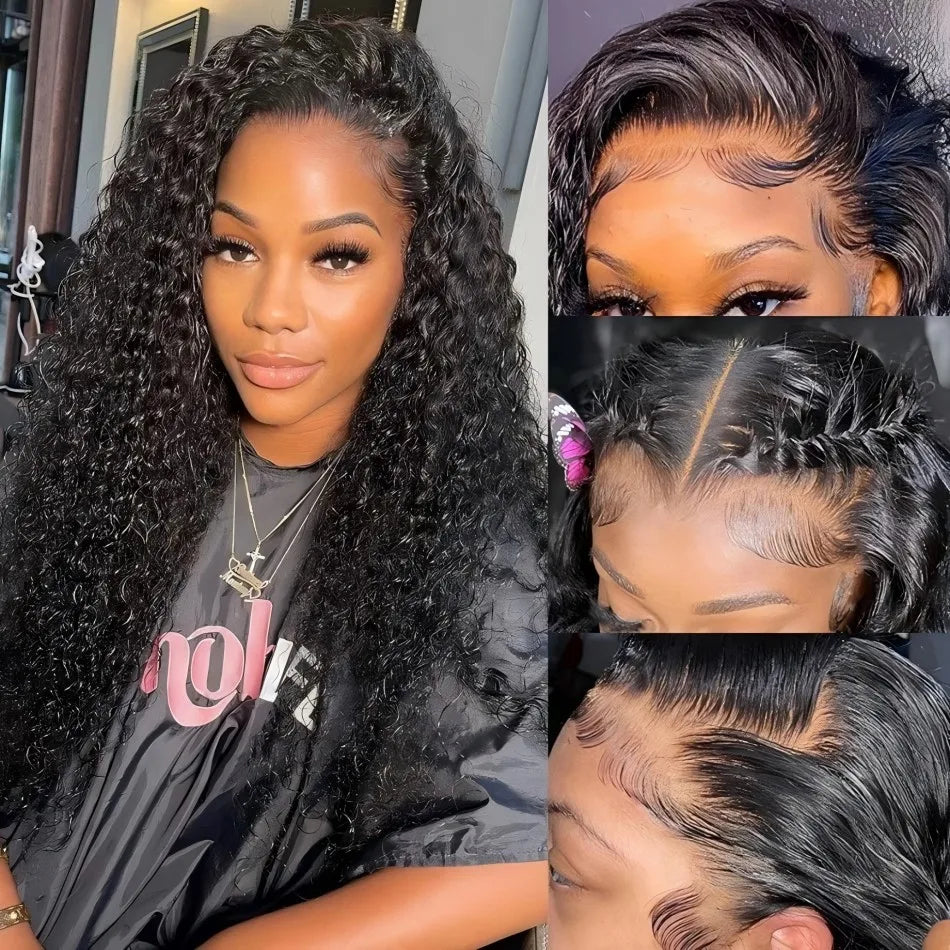 Curly Wigs Human Hair 40 Inch 13x6 Hd Lace Frontal Wig 250 Density 13x4 Lace Front Wig Human Hair Women Brazilian Wigs on Sale