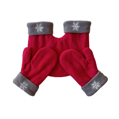 Winter Couple Gloves Polar Fleece Lovers Winter Thicken Warm Glove  Sweethearts Christmas Gift Romantic Couples Mittens