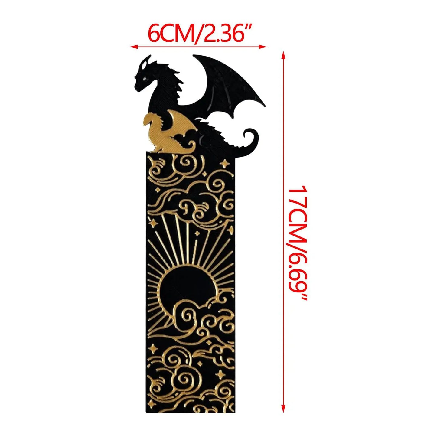 Anime Black Dragon Bookmarks Collect Gift for Book Lovers Acrylic Book Mark Stationery Accessories for Men Women Friends Teacher