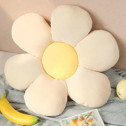 35-40cm Beautiful Colorful Flower Plush Pillow Toy Soft Cartoon Plant Stuffed Daisy Chair Cushion Sofa Kids Lovers Birthday Gift