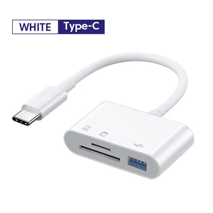 Type C Adapter Micro Sd Card Reader TF CF Memory Card Reader USB Flash Drive for Macbook Huawei Samsung Xiaomi OTG Writer