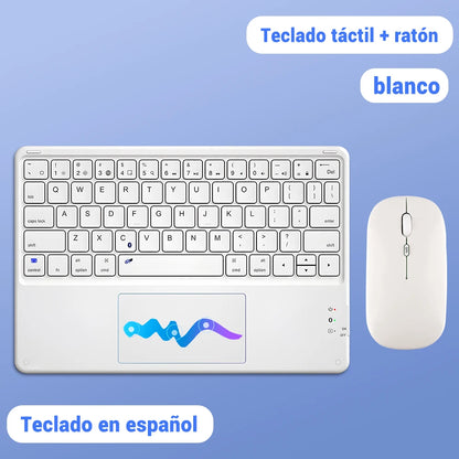 TrackPad Wireless Keyboard Mouse For IOS Android Windows Tablet For iPad Air Mini Pro Spanish French Portuguese Russian Keyboard