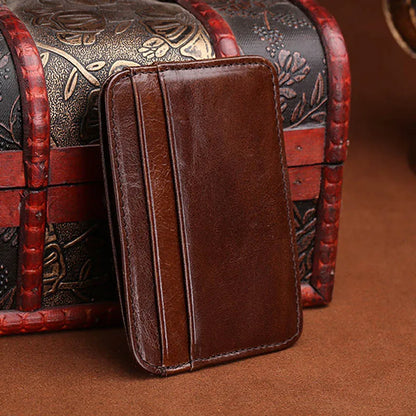 Super Slim Soft Sheepskin Genuine Leather Card Holder Mini Credit Card Wallet Men Thin Card Case Small Purse Business Cardholder