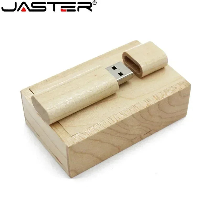 JASTER Wooden / bamboo USB Flash Drive 2.0 4GB 8GB 16GB 32GB 64GB 128GB Pen Driver Pendrive  Memory Creativo Personal LOGO Gifts