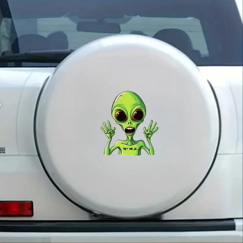 1pc Alien Car Stickers for Window Rear Windshield Door Decoration Cool Auto Body Styling Waterproof Sunproof Motorcycle Decals