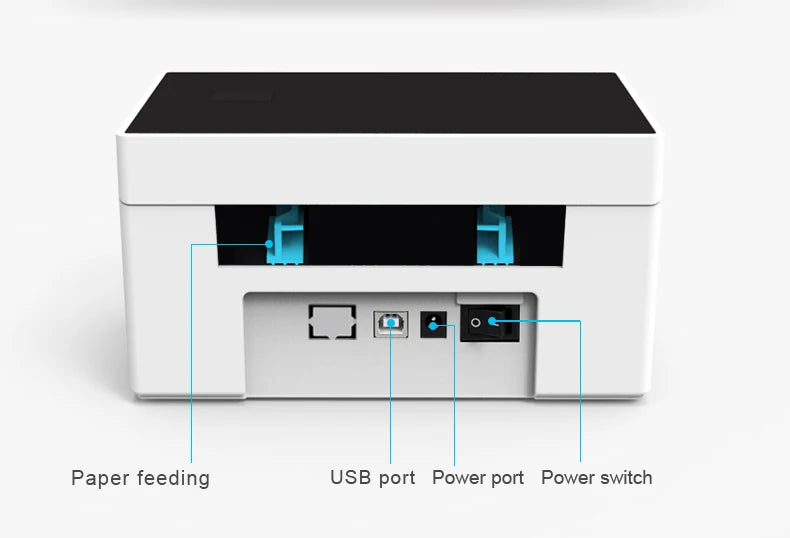 4inch Thermal Shipping Label Printer 9220USB/Bluetooth Compatible with Windows/Mac Barcode Label Printer