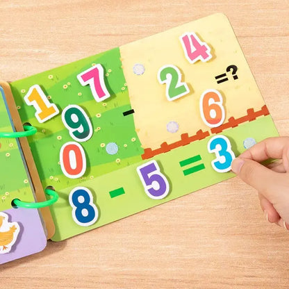 1pc Enlightenment Busy Book Paper Pasting Book Operation Board Baby Learning Children's Quiet Picture Books