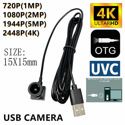 4K 8MP 5MP 1080P IMX179 Full HD USB Camera Module MJPEG High Speed Mini CCTV Linux UVC Android Webcam Surveillance Camera