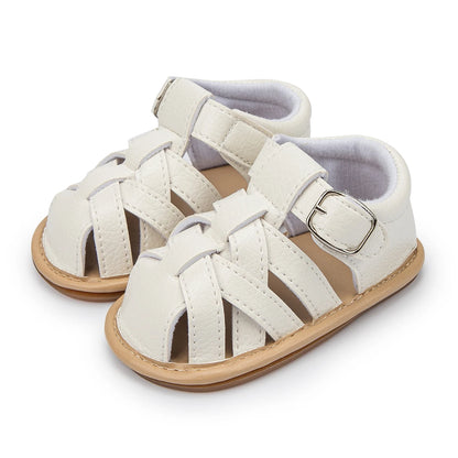 Newborn Baby Boys Girls Summer Sandals Infant Shoes Rubber Soft Sole Non-Slip Toddler First Walker Baby Crib Shoes