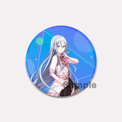 32/44/58mm Project SEKAI Anime Yoisaki Kanade Round Brooch Tinplate Badge for Clothes Backpack Jewelry Accessorie Hat Gifts