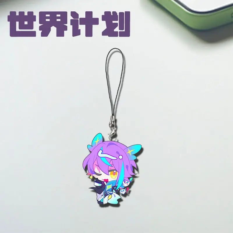 Tenma Tsukasa chain for pants keychain man Mobile phone lanyard key chain women cute couples Wedding porte clef Kamishiro Rui