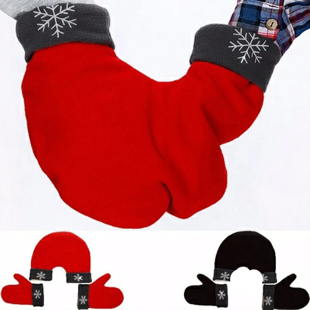 Winter Couple Gloves Polar Fleece Lovers Winter Thicken Warm Glove  Sweethearts Christmas Gift Romantic Couples Mittens