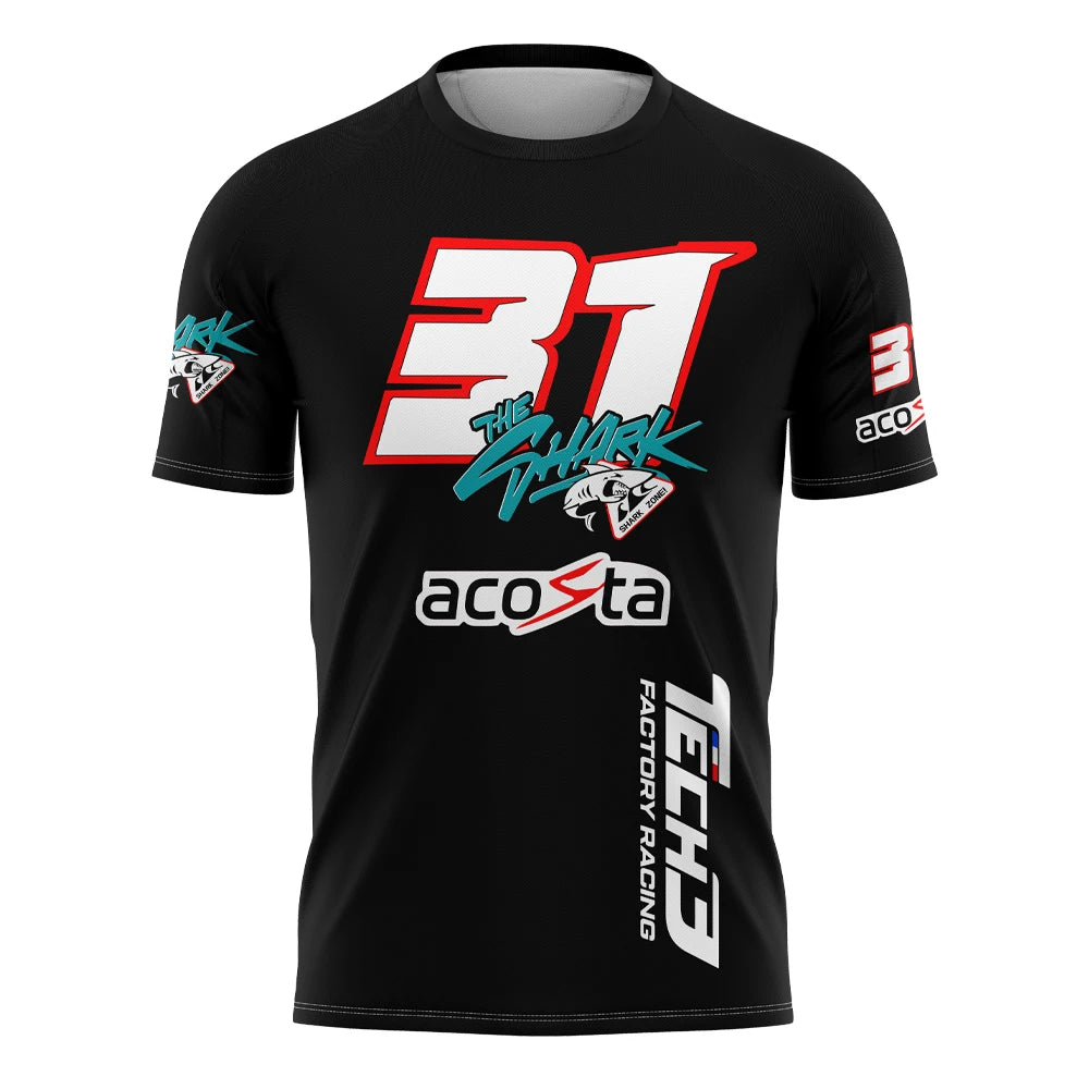 2024 New Motorcycle Race No. 31 Driver Acosta Fan Men's Summer Quick Dry Sports Outdoor Leisure T-shirt