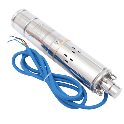 400W Deep Well Submersible Pump Stainless Steel with 1xController for Agricultural Irrigation, Water Tower Filling, etc