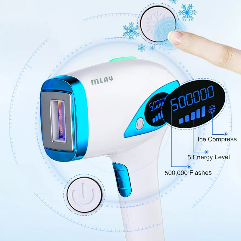 Dropshipping Laser Hair Removal Device with Ice Cool Painless IPL Laser Hair Removal at Home