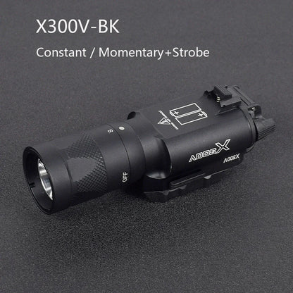 Tactical Surefir X300 X300U X300UH-B XH35 Pistol X300V Scout Light Weapon Gun Light Lanterna Rifle Strobe Flashlight Hunting